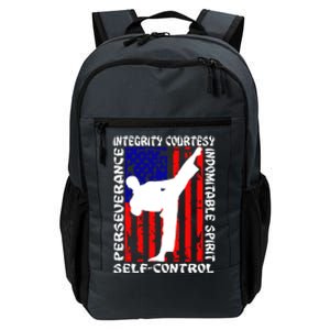 5 Tenets Of Taekwondo Martial Arts Gift Daily Commute Backpack