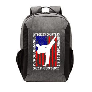 5 Tenets Of Taekwondo Martial Arts Gift Vector Backpack