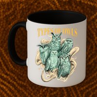 5 Types Of Owls Mug