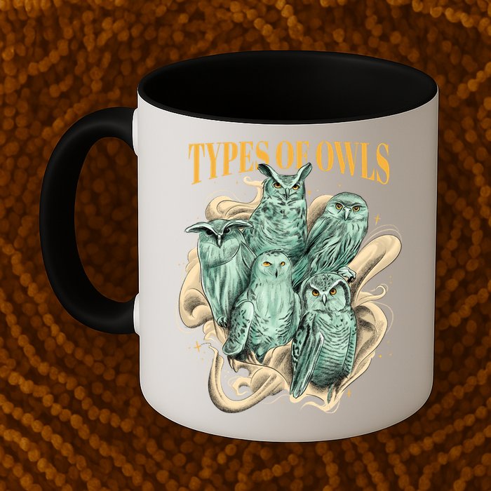 5 Types Of Owls Mug