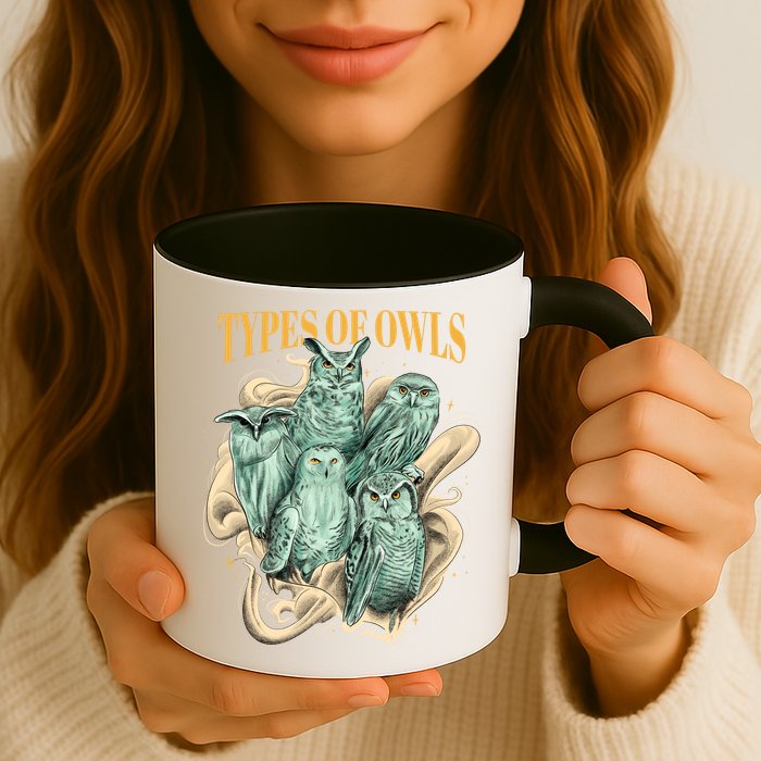 5 Types Of Owls Mug