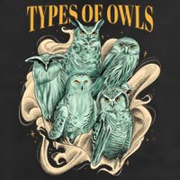 5 Types Of Owls Golf Towel