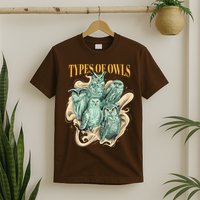 5 Types Of Owls T-Shirt