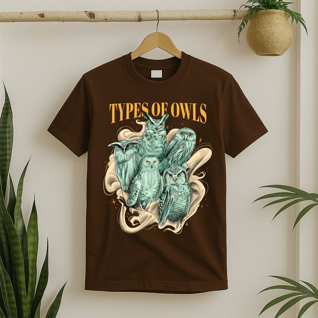 5 Types Of Owls T-Shirt