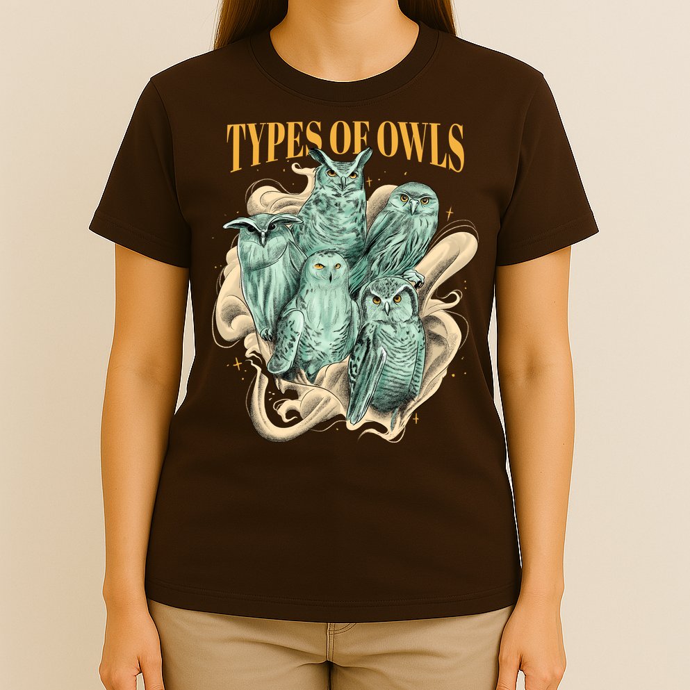 5 Types Of Owls T-Shirt