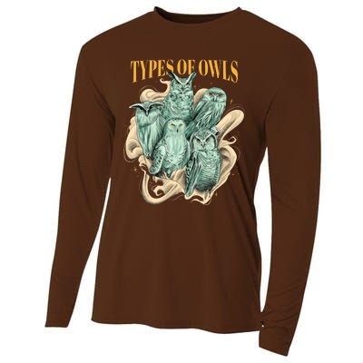 5 Types Of Owls Cooling Performance Long Sleeve Crew