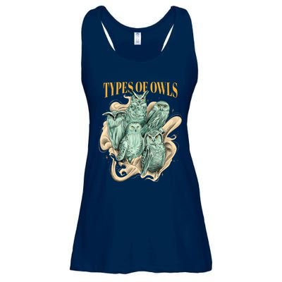 5 Types Of Owls Ladies Essential Flowy Tank