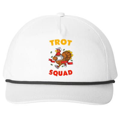 5k Thanksgiving Running Trot Squad Marathon Turkey Costume Snapback Five-Panel Rope Hat