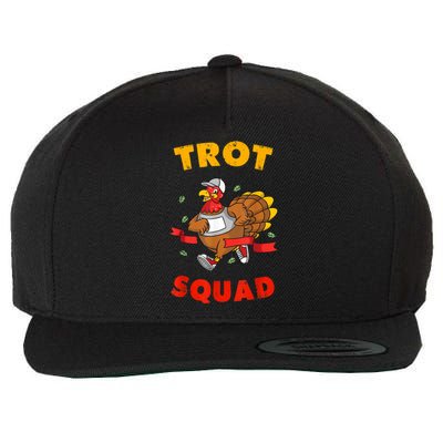 5k Thanksgiving Running Trot Squad Marathon Turkey Costume Wool Snapback Cap