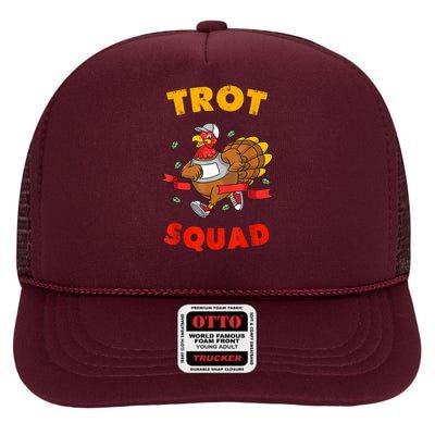 5k Thanksgiving Running Trot Squad Marathon Turkey Costume High Crown Mesh Back Trucker Hat