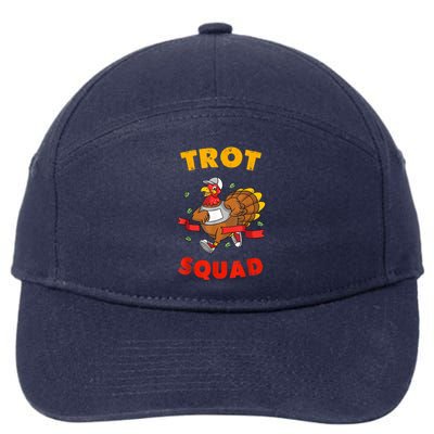 5k Thanksgiving Running Trot Squad Marathon Turkey Costume 7-Panel Snapback Hat