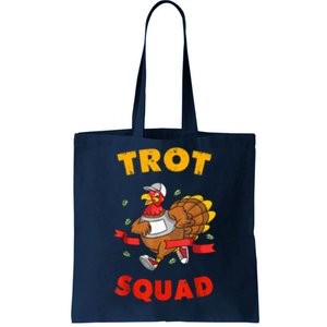 5k Thanksgiving Running Trot Squad Marathon Turkey Costume Tote Bag