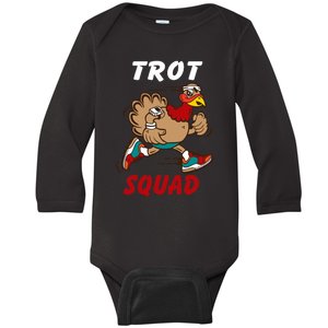 5k Thanksgiving Running Marathon Turkey Trot Squad Costume Baby Long Sleeve Bodysuit