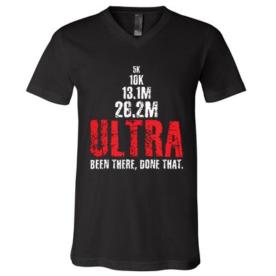 5k To Ultra Running Marathon Trail Runner V-Neck T-Shirt