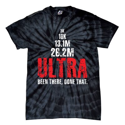 5k To Ultra Running Marathon Trail Runner Tie-Dye T-Shirt