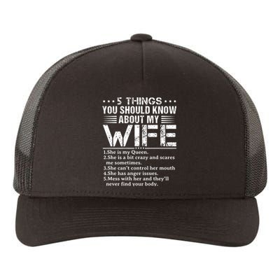 5 Things You Should Know About My Wife Husband Yupoong Adult 5-Panel Trucker Hat