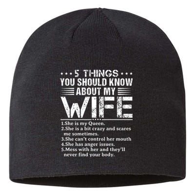 5 Things You Should Know About My Wife Husband Sustainable Beanie