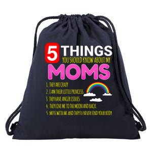 5 Things You Should Know About My Gay Moms Proud Daughter Gift Drawstring Bag