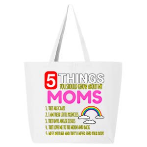 5 Things You Should Know About My Gay Moms Proud Daughter Gift 25L Jumbo Tote