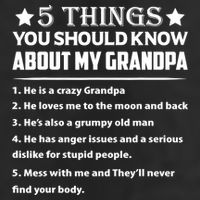 5 Things You Know About My Grandpa He Is My Grandpa Shirt Adult Drive Performance Visor