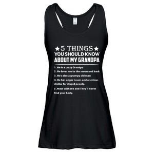 5 Things You Know About My Grandpa He Is My Grandpa Shirt Ladies Essential Flowy Tank