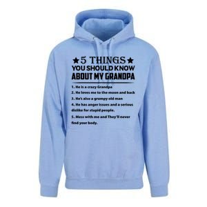 5 Things You Know About My Grandpa He Is My Grandpa Shirt Unisex Surf Hoodie