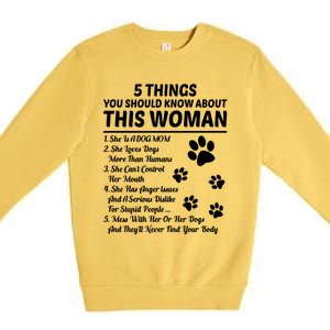 5 Things You Should Know About This Dog Mom Gift Premium Crewneck Sweatshirt