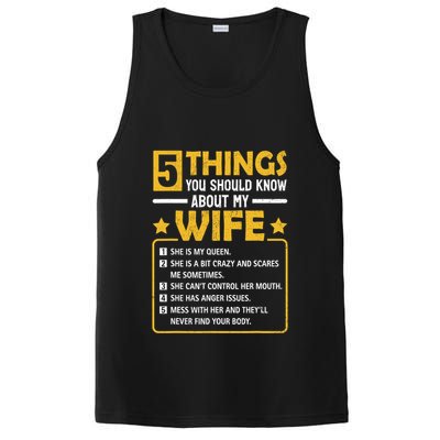 5 Things You Should Know About My Wife Funny Mommy PosiCharge Competitor Tank