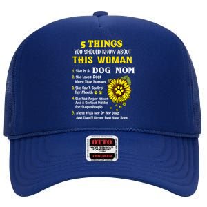 5 Things You Should Know About This She Is A Dog Mom Cool Gift High Crown Mesh Back Trucker Hat