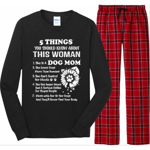 5 Things You Should Know About This She Is A Dog Mom Cool Gift Long Sleeve Pajama Set