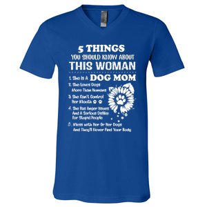 5 Things You Should Know About This She Is A Dog Mom Cool Gift V-Neck T-Shirt