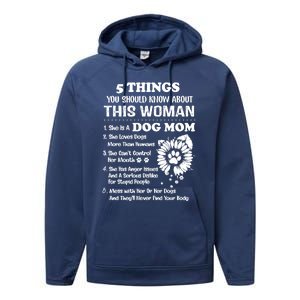 5 Things You Should Know About This She Is A Dog Mom Cool Gift Performance Fleece Hoodie