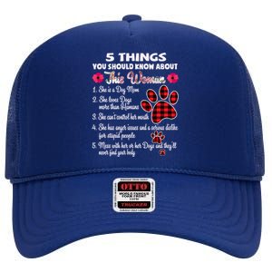 5 Things You Should Know About This She Is A Dog Mom Gift High Crown Mesh Back Trucker Hat