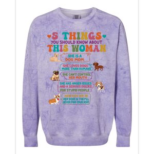 5 Things You Should Know About This She Is A Dog Mom Great Gift Colorblast Crewneck Sweatshirt