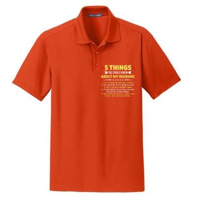 5 Things You Should Know About My Funny Husband Gift Meaningful Gift Dry Zone Grid Polo