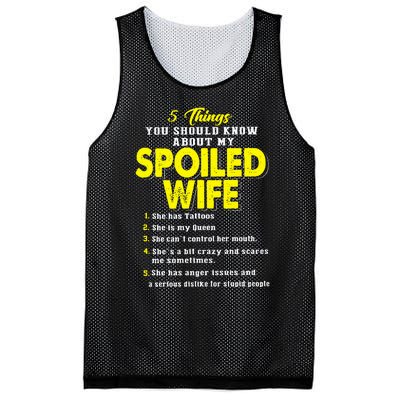 5 Things You Should Know About My Spoiled Wife Mesh Reversible Basketball Jersey Tank