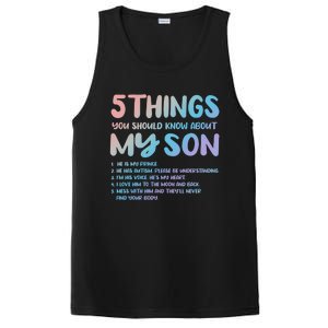 5 Things You Should Know About My Son Gift Proud Autism Parent Gift PosiCharge Competitor Tank