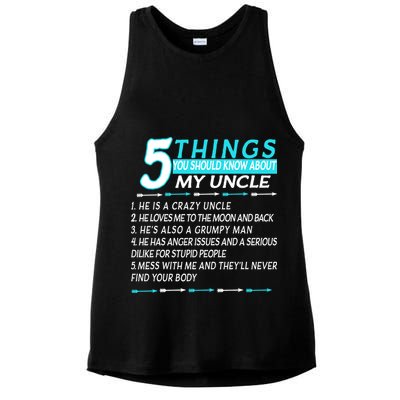 5 Things You Should Know About My Uncle Funny Ladies PosiCharge Tri-Blend Wicking Tank