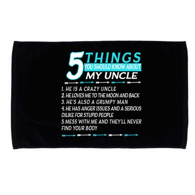 5 Things You Should Know About My Uncle Funny Microfiber Hand Towel