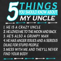 5 Things You Should Know About My Uncle Funny Microfiber Hand Towel