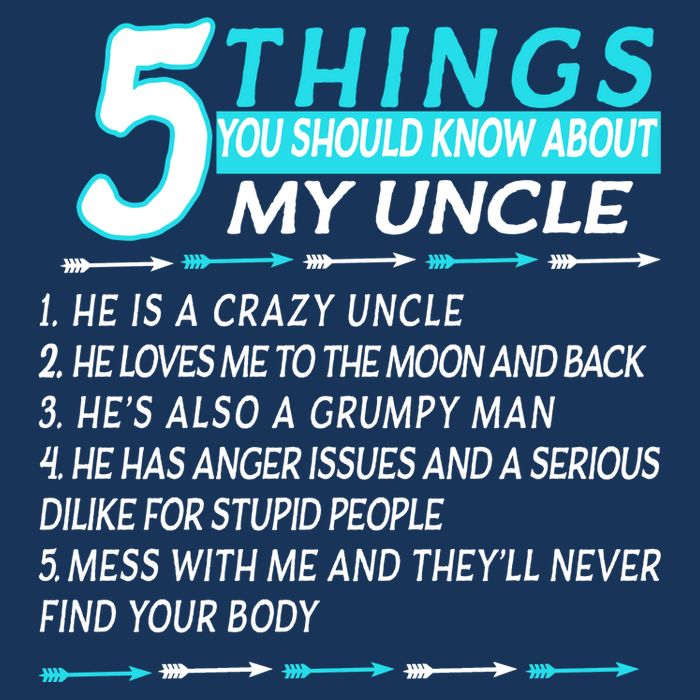 5 Things You Should Know About My Uncle Funny Cool Comfort Performance Bucket Hat