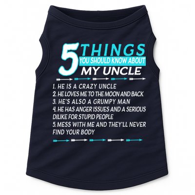 5 Things You Should Know About My Uncle Funny Doggie Tank