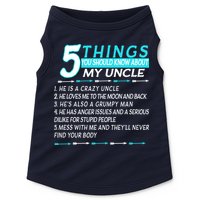 5 Things You Should Know About My Uncle Funny Doggie Tank