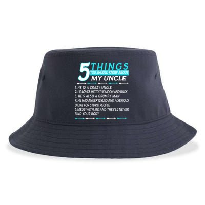 5 Things You Should Know About My Uncle Funny Sustainable Bucket Hat