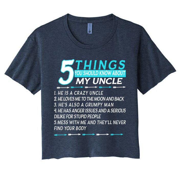 5 Things You Should Know About My Uncle Funny Crop Top
