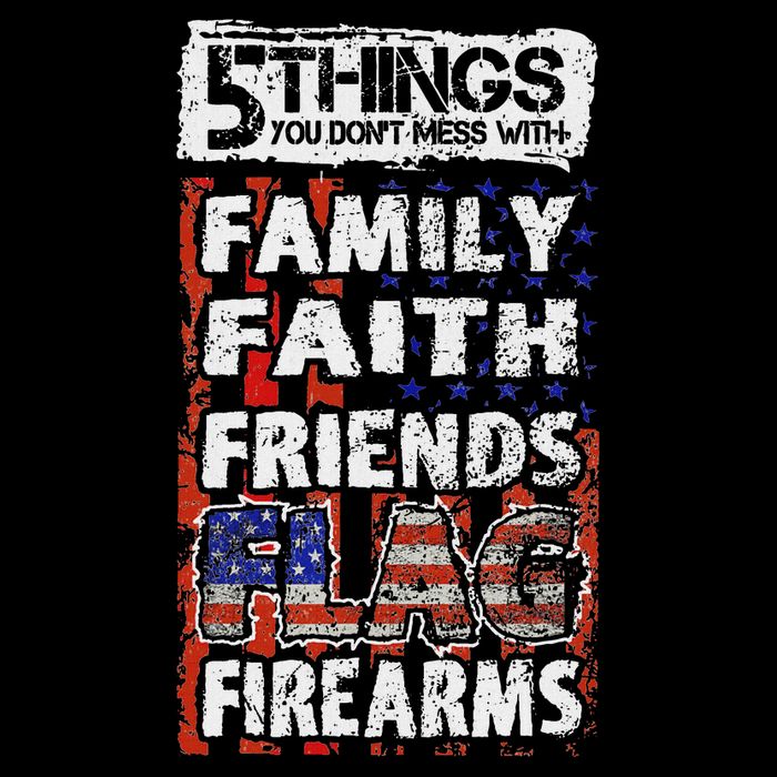 5 Things You Dont Mess With For Proud Patriotic American T-Shirt