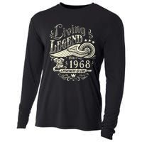 55th vintage Birthday 55 Living Legend Never Die 1968 Birthday Cooling Performance Long Sleeve Crew