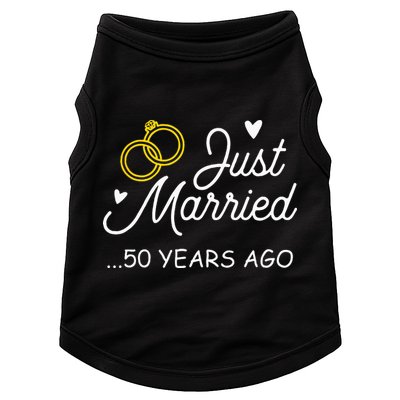 50th Wedding Anniversary Just Married 50 Years Ago Doggie Tank