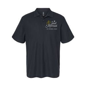 50th Wedding Anniversary Just Married 50 Years Ago Softstyle Adult Sport Polo