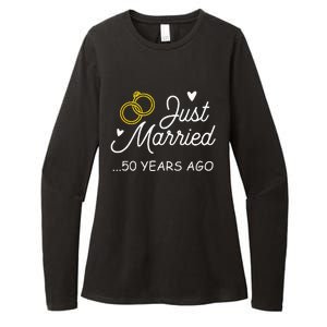 50th Wedding Anniversary Just Married 50 Years Ago Womens CVC Long Sleeve Shirt